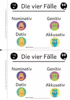 Vorschau - Arbeitsblätter - Die Vier Fälle trainieren (als Selbstlernheft) - Seite 1
