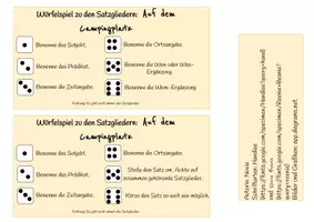 Vorschau - Spiele - Würfelspiel - Satzglieder - Auf dem Campingplatz - Seite 2