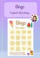 Vorschau - Arbeitsblätter - Bingo: My holidays (editierbar) - Deckblatt