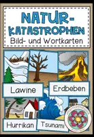 Vorschau - Bildkarten - Bildkarten Naturkatastrophen – Bild- und Wortkarten für Deutsch, DaZ und DaF | Wortschatz - Deckblatt