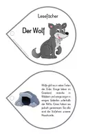 Vorschau - Unterrichtsreihen - Der Wolf - Lesefächer und Leseblatt - Seite 1