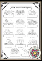 Vorschau - Arbeitsblätter - Naturkatastrophen - Bildwörterbuch - Deckblatt