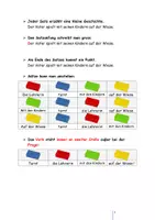 Vorschau - Arbeitsblätter - Deutsch Satzbau Grundschule: Sätze umstellen - Seite 1