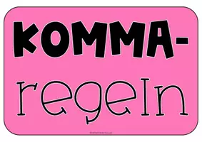 Vorschau - Poster - Merkplakat / Merkposter zu den Kommaregeln - Seite 2