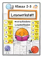 Vorschau - Arbeitsblätter - Lesewerkstatt- Klasse 2 und 3 - Deckblatt