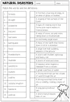 Vorschau - Arbeitsblätter - NATURAL DISASTERS - Vocabulary Work (Worksheet) - Seite 1