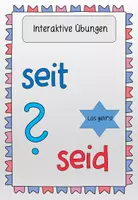 Vorschau - Interaktives Material - Interaktive Übung zu "seit oder seid" - Onlineübung - Seite 1