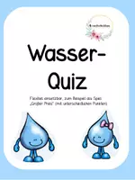 Vorschau - Spiele - Quiz zum Thema Wasser - Deckblatt