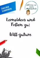 Vorschau - Präsentationen/Tafelbilder - Lernvideo und Folien zu "will-future" - Deckblatt