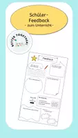 Vorschau - Anderer Materialtyp - Schüler-Feedbackbogen zum Unterricht - Deckblatt