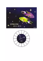 Vorschau - Mal- und Bastelvorlagen - Sternbildsucher - Projektor Sternzeichen Fische - Deckblatt