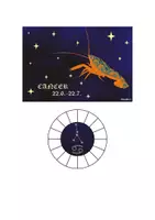 Vorschau - Mal- und Bastelvorlagen - Sternbildsucher - Projektor Sternzeichen Krebs - Deckblatt