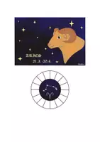Vorschau - Mal- und Bastelvorlagen - Sternbildsucher - Projektor Sternzeichen Widder - Deckblatt