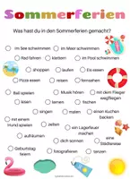 Vorschau - Arbeitsblätter - Sommerferien - Seite 1