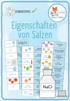 Vorschau - Spiele - Eigenschaften von Salzen - Domino Spiel - Deckblatt