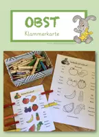 Vorschau - Stationenlernen - Klammerkarte OBST - Deckblatt