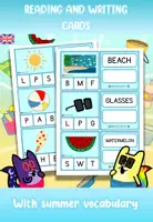 Vista previa - Unidades / Secuencias / Situaciones de Aprendizaje - Reading and Writing cards (SUMMER Vocabulary) - In English - Portada