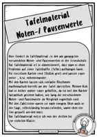 Vorschau - Fördermaterial/Inklusion - Noten-/ Pausenwerte - Bausteine (Tafelmaterial) - Seite 1