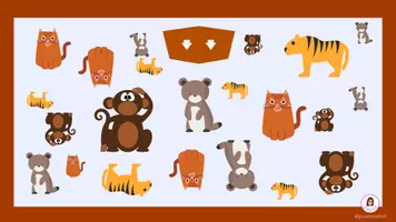 Vista previa - Juegos / Gamificación - PRUEBA 2 - ANIMALES, SECUENCIA LÓGICA - página 1