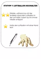 Vorschau - Stationenlernen - 5 Stationen Basketball Dribbling (2-fach differenziert) - Seite 1