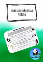 Vorschau - Merkblätter - Feedbackkarte Basketball Dribbling - Deckblatt