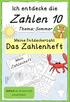 Vorschau - Arbeitsblätter - Ich entdecke die Zahlen 10 Zahlenbuch Vorschule/Klasse 1 - Deckblatt
