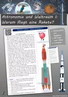 Vorschau - Arbeitsblätter - Warum fliegt eine Rakete? (Astronomie & Weltraum - Raketen und Raumfähren I) - Deckblatt