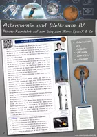 Vorschau - Arbeitsblätter - Private Raumfahrt auf dem Weg zum Mars: SpaceX und Co (Astronomie & Weltraum - Raketen und Raumfähren IV) - Deckblatt