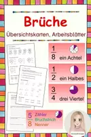 Vorschau - Arbeitsblätter - Brüche - Übersichtskarten und Arbeitsblätter - Deckblatt