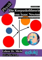 Vorschau - Arbeitsblätter - Korpuskeltheorie von Isaac Newton (Textverständnis) - Deckblatt