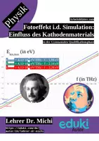 Vorschau - Arbeitsblätter - Fotoeffekt: Einfluss des Kathodenmaterials (Simulation, Fotozelle, Einstein, +Lösung) - Deckblatt