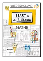 Vorschau - Arbeitsblätter - Wiederholungsheft Klasse 1- Mathe - Deckblatt