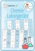 Vorschau - Spiele - Laborgeräte Chemie – 2x Domino Spiele - Deckblatt