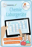 Vorschau - Spiele - Laborgeräte Chemie – digitales Domino Spiel für Computer & iPad - Deckblatt