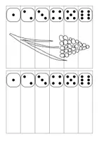 Vorschau - Arbeitsblätter - Puzzle, Würfelspiel & Schneideübung „TRAUBENHYAZINTHE“ (Zahlen bis 6 & Würfel) - Seite 3