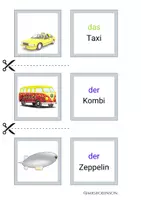 Vorschau - Spiele - Fortbewegungsmittel - Spiel Paare finden DAF/DAZ - Seite 1