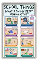 Vorschau - Anderer Materialtyp - School Things - What's on my desk? - Speaking Activity - Deckblatt