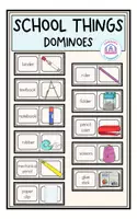 Vorschau - Spiele - School Things - Dominoes - Deckblatt