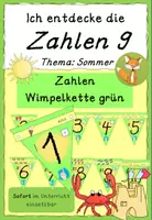 Vorschau - Poster - Zahlenwimpelkette grün Vorschule/Klasse 1 - Deckblatt