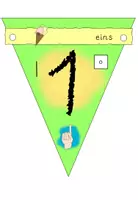 Vorschau - Poster - Zahlenwimpelkette grün Vorschule/Klasse 1 - Seite 1