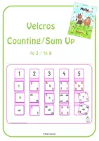 Vista previa - Unidades / Secuencias / Situaciones de Aprendizaje - Velcro: Counting/Sum Up (3 to 8) - Portada