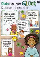 Vorschau - Poster - Zitate zum Thema Glück - Poster / Schilder - Deckblatt
