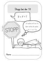 Vorschau - Arbeitsblätter - Wir rechnen über die 10 - Sommerschule LMP - Seite 1