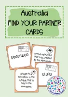 Vorschau - Spiele - Australia - find your partner cards (Australien) - Deckblatt