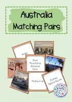 Vorschau - Spiele - Australia - Matching Pairs / Legespiel - Australien - Deckblatt