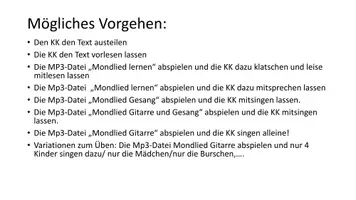 Vorschau - Stundenentwürfe - Musik Materialpaket: 3 Liederarbeitungen - Seite 2