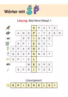 Vorschau - Arbeitsblätter - Wörter mit SP, ST, SCH - Mit Rätseln Rechtschreibung trainieren - Seite 3