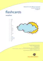 Vorschau - Stationenlernen - weather - picture and word cards - flashcards für Übungen und Lernspiele in der Wortschatzarbeit - Englisch Grundschule - Deckblatt