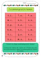 Vorschau - Arbeitsblätter - zusammengesetzte Nomen - eigene Wörter finden - Seite 3