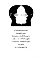 Vorschau - Stundenentwürfe - Wachsendes Materialpaket Philosophieunterricht/Ethikunterricht - Deckblatt